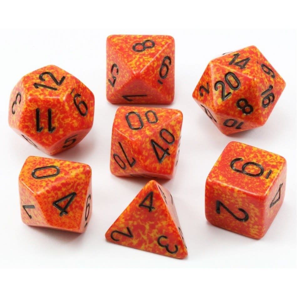 Chessex 7ct Dice Set - Speckled Fire