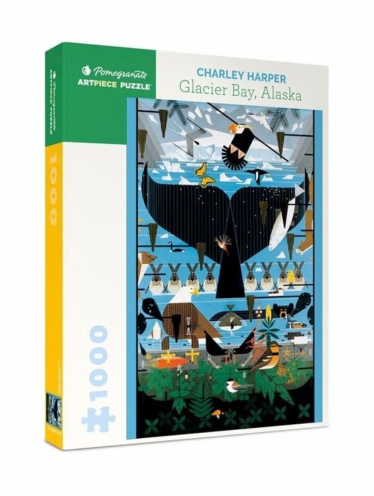Charley Harper: Glacier Bay Alaska 1000pc Pomegranate Jigsaw Puzzle