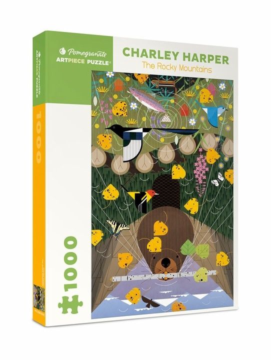 Charley Harper: Rocky Mountains 1000pc Pomegranate Jigsaw Puzzle