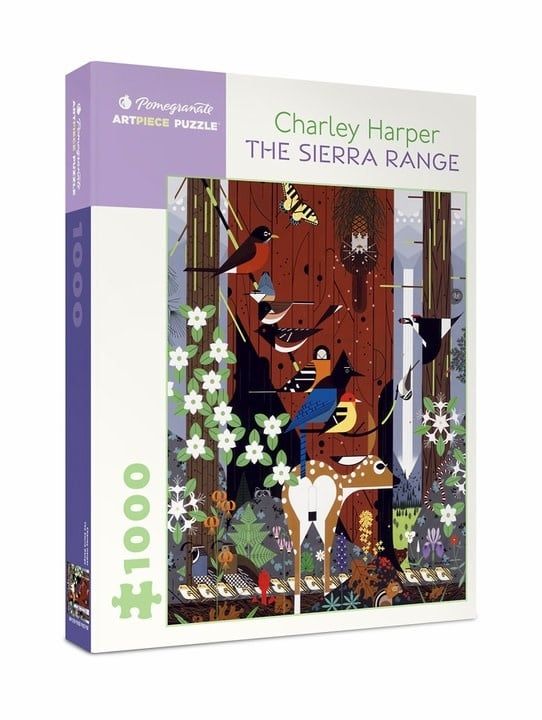 Charley Harper: The Sierra Range 1000pc Pomegranate Jigsaw Puzzle