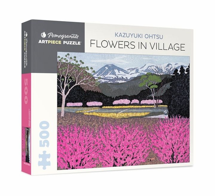 Kazuyuki Ohtsu: Flowers in Village 500pc Pomegranate Jigsaw Puzzle