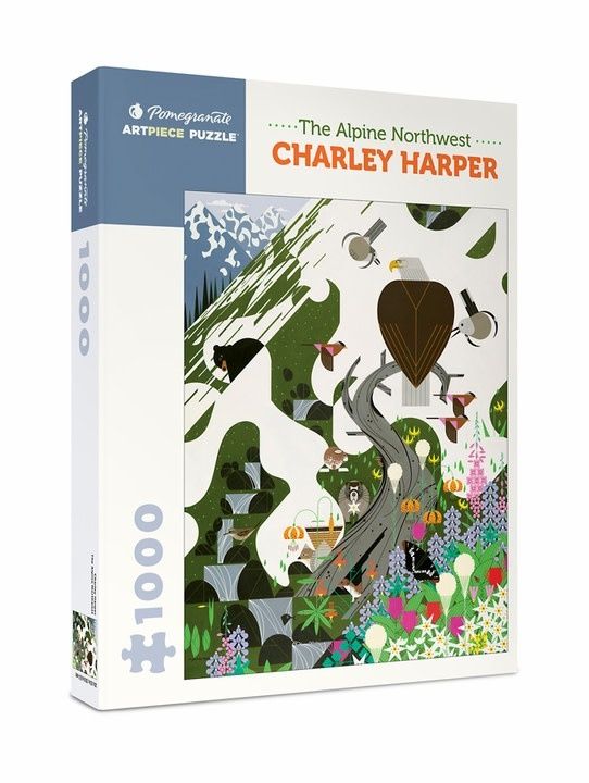 Charley Harper: The Alpine Northwest 1000pc Pomegranate Jigsaw Puzzle