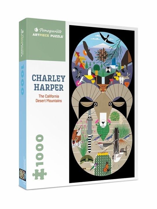 Charley Harper: The California Desert Mountains 1000pc Pomegranate Jigsaw Puzzle