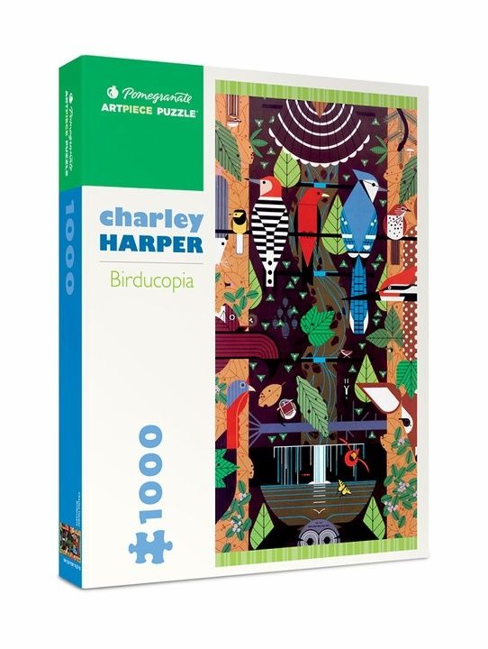 Charley Harper: Birducopia  1000pc Pomegranate Jigsaw Puzzle