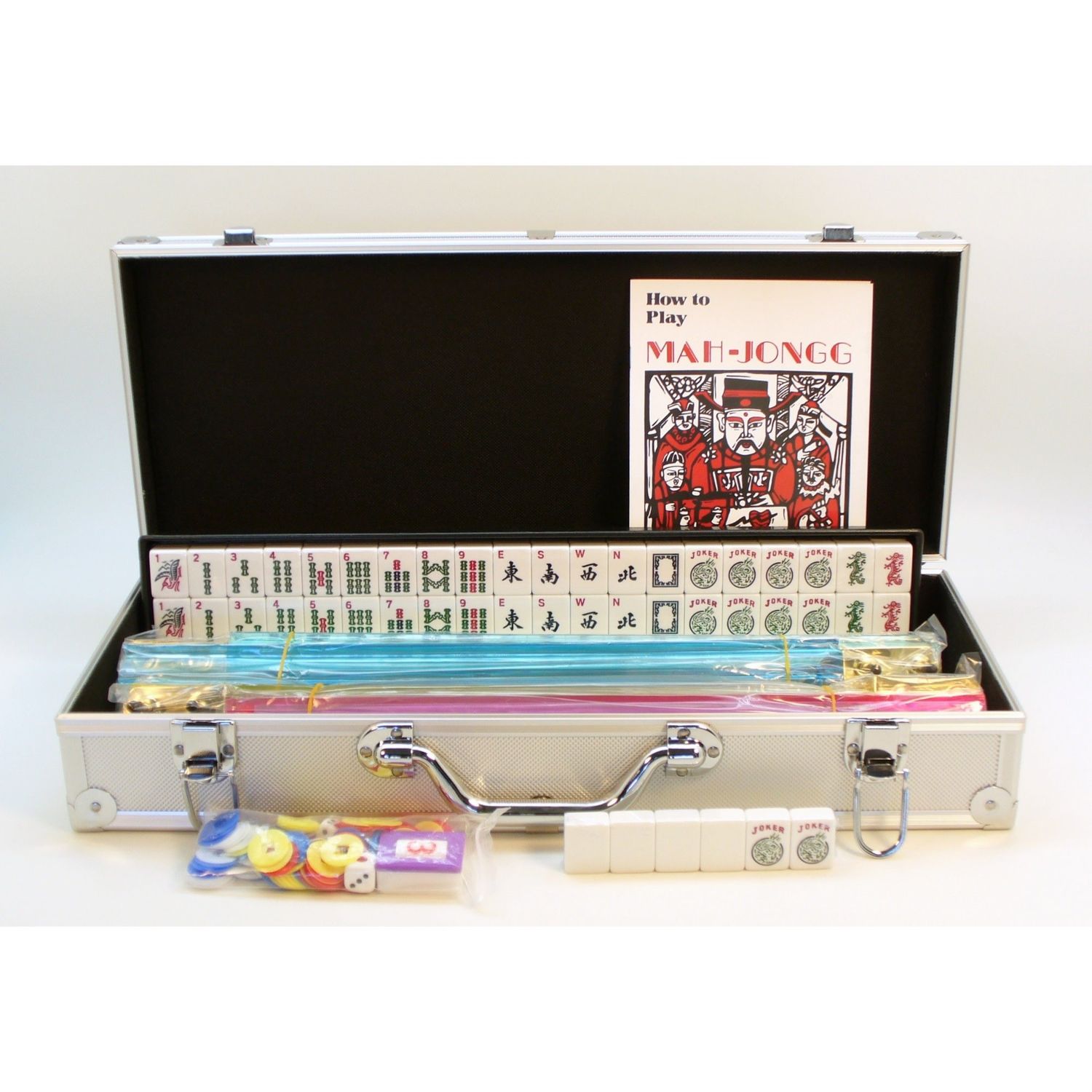 Deluxe American Mahjong in a Silver Aluminum Case