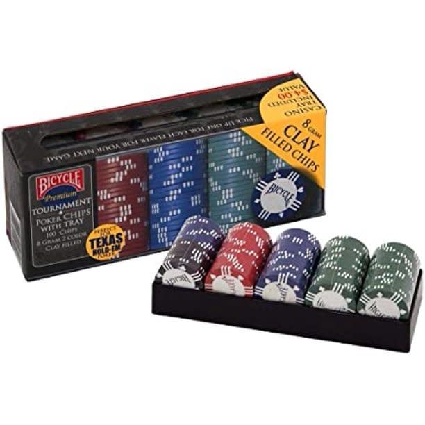 Bicycle Poker Chips, 8 gram, 100 count