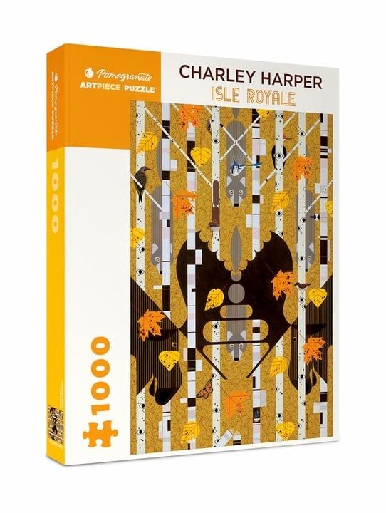 Charley Harper: Isle Royale 1000pc Pomegranate Jigsaw Puzzle