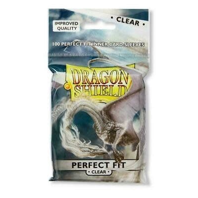 Dragon Shield Perfect Fit Sleeves: Side Load 100ct - Clear