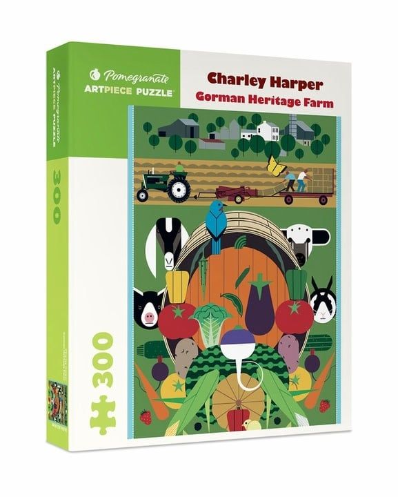 Charley Harper: Gorman Heritage Farm 300pc Pomegranate Jigsaw Puzzle
