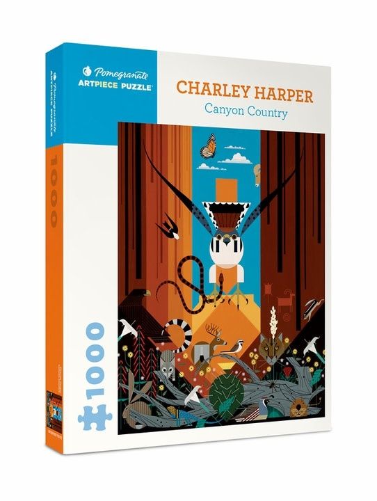 Charley Harper: Canyon Country 1000pc Pomegranate Jigsaw Puzzle
