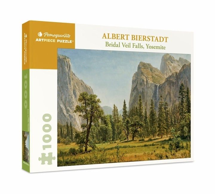Albert Bierstadt: Bridal Veil Falls, Yosemite 1000pc Pomegranate Jigsaw Puzzle