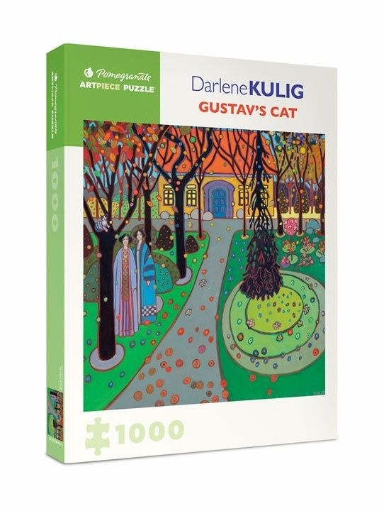 Darlene Kulig: Gustav’s Cat 1000pc Pomegranate Jigsaw Puzzle