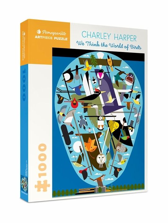 Charley Harper: The World of Birds 1000pc Pomegranate Jigsaw Puzzle