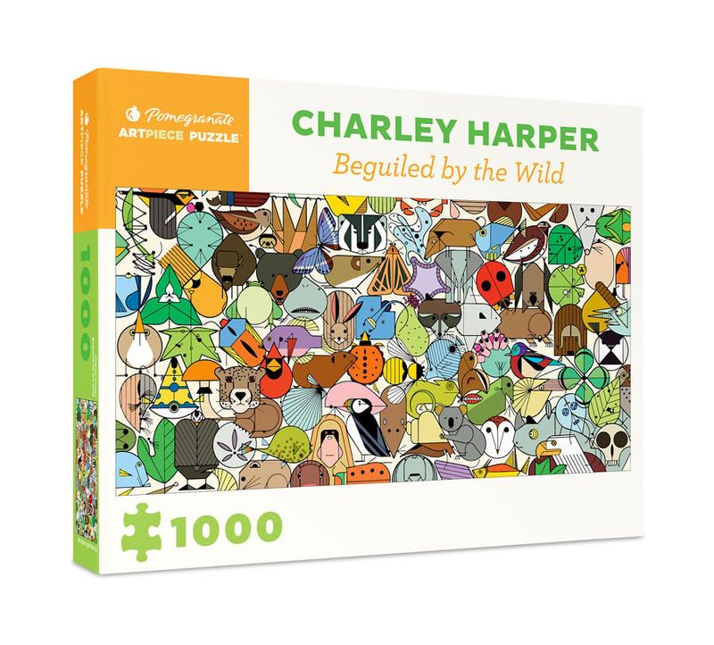 Charley Harper: Beguiled by the Wild 1000pc Pomegranate Jigsaw Puzzle