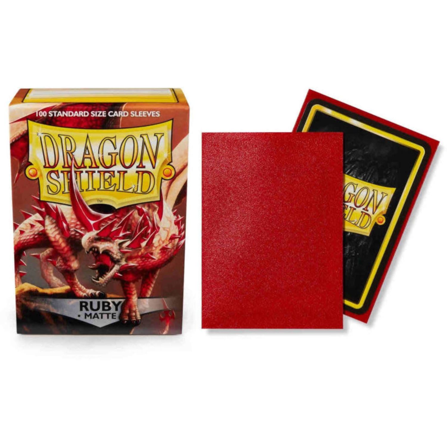 Dragon Shield Sleeves 100ct - Matte Ruby