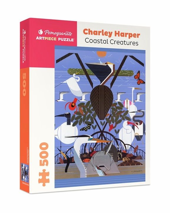 Charley Harper: Coastal Creatures 500pc Pomegranate Jigsaw Puzzle