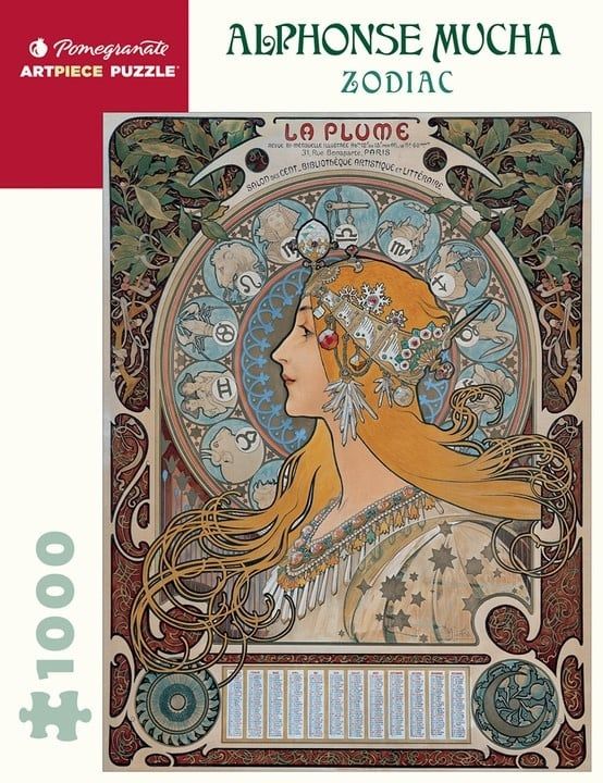 Alphonse Mucha: Zodiac 1000pc Pomegranate Jigsaw Puzzle