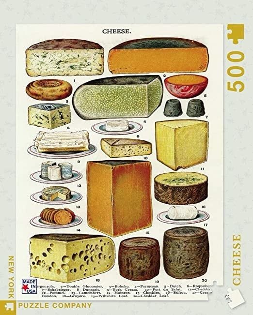 Cheese 500pc New York Puzzle Company Jigsaw Puzzle