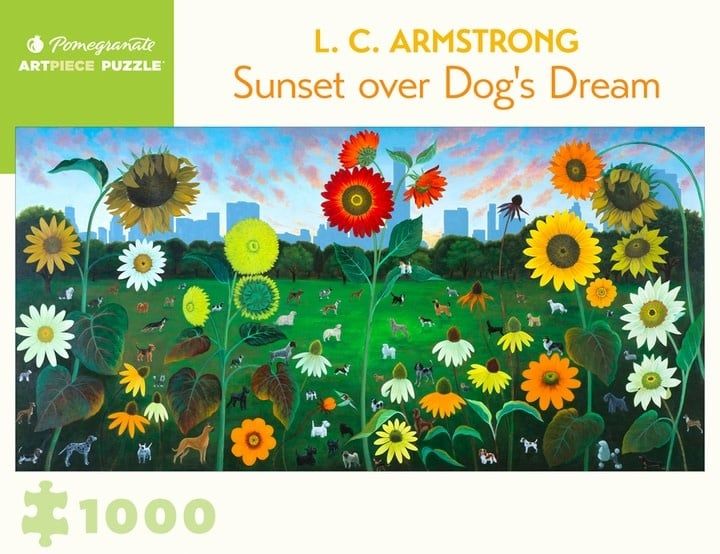L. C. Armstrong: Sunset over Dog’s Dream 1000pc Pomegranate Jigsaw Puzzle