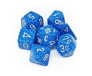 Chessex 7ct Dice Set - Speckled Water
