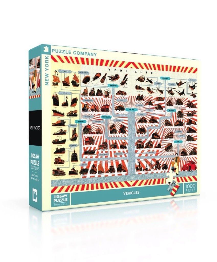 Vehicles 1000pc New York Puzzle Company Jigsaw Puzzle