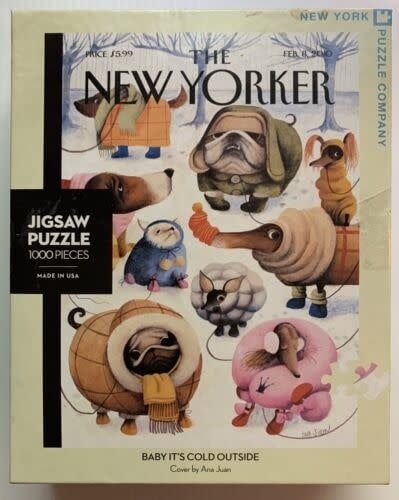 New Yorker - Baby It's Cold Outside 1000pc New York Puzzle Company Jigsaw Puzzle