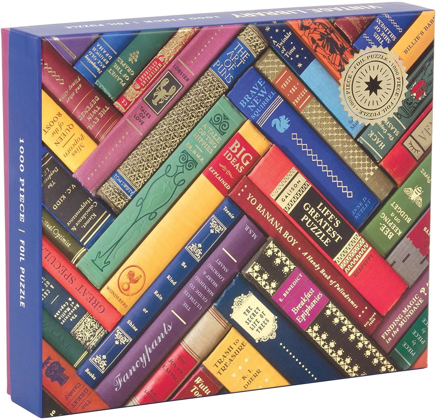 Vintage Library 1000 Piece Foil Stamped Puzzle