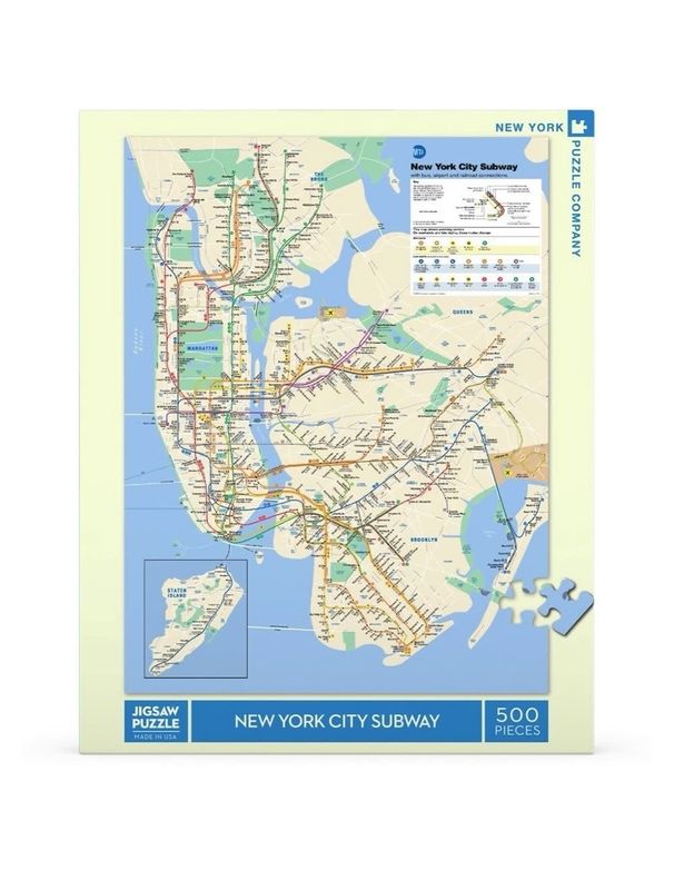 Transit Maps-New York Subway Map 500 Piece Puzzle
