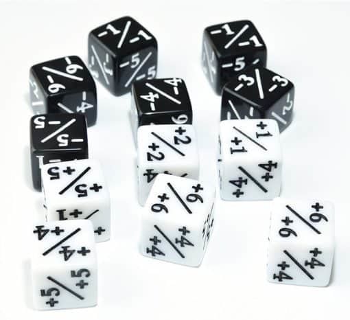 Plus/ Minus Dice Counters