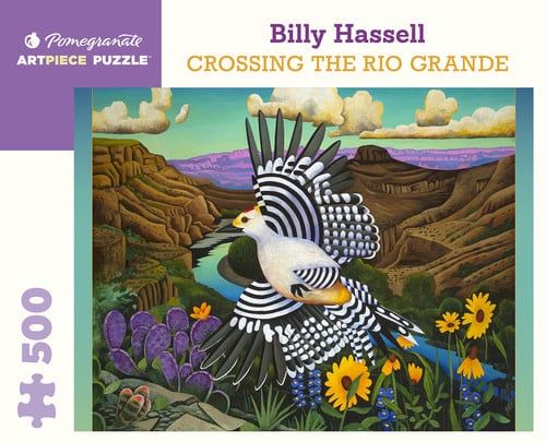 Billy Hassell - Crossing the Rio Grande 500pc Pomegranate Jigsaw Puzzle