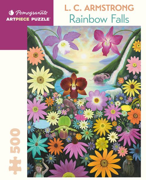 L. C. Armstrong: Rainbow Falls 500pc Pomegranate Jigsaw Puzzle