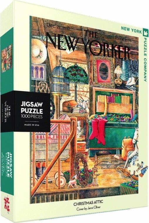 Christmas Attic 1000pc New York Puzzle Company Jigsaw Puzzle