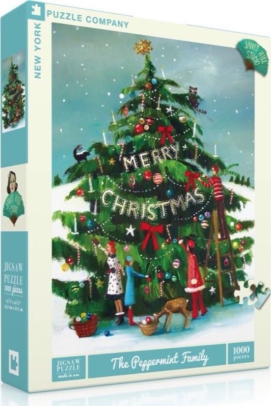 The Peppermint Family 1000pc New York Puzzle Company Jigsaw Puzzle