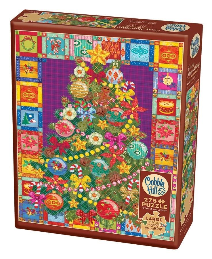 Christmas Tree Quilt 275pc Cobble Hill Jigsaw Puzzle