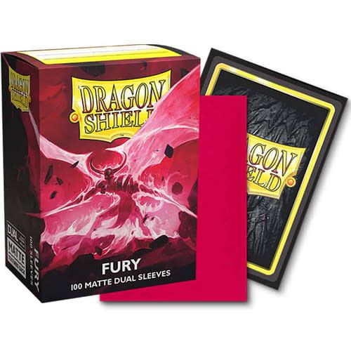 Dragon Shield 100ct Matte Dual Sleeves - Fury
