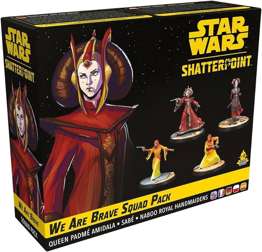 Star Wars Shatterpoint We are Brave Squad Pack (Queen Padme Amidala, Sabe, Naboo Royal Handmaidens)