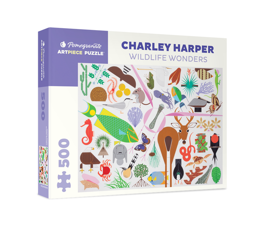 Charley Harper: Wildlife Wonders 500pc Pomegranate Jigsaw Puzzle