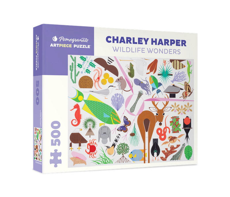 Charley Harper: Wildlife Wonders 500pc Pomegranate Jigsaw Puzzle