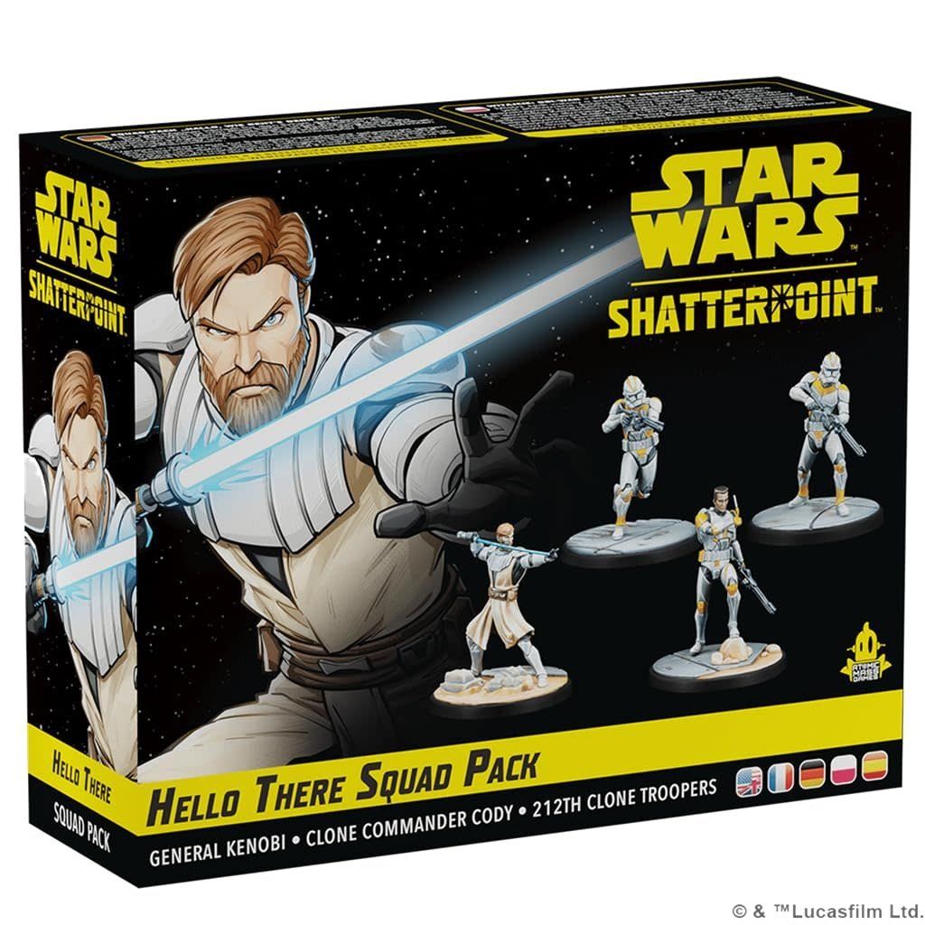 Star Wars Shatterpoint Hello There Squad Pack (General Kenobi, Clone Commander Cody, 212th Clone Troopers)
