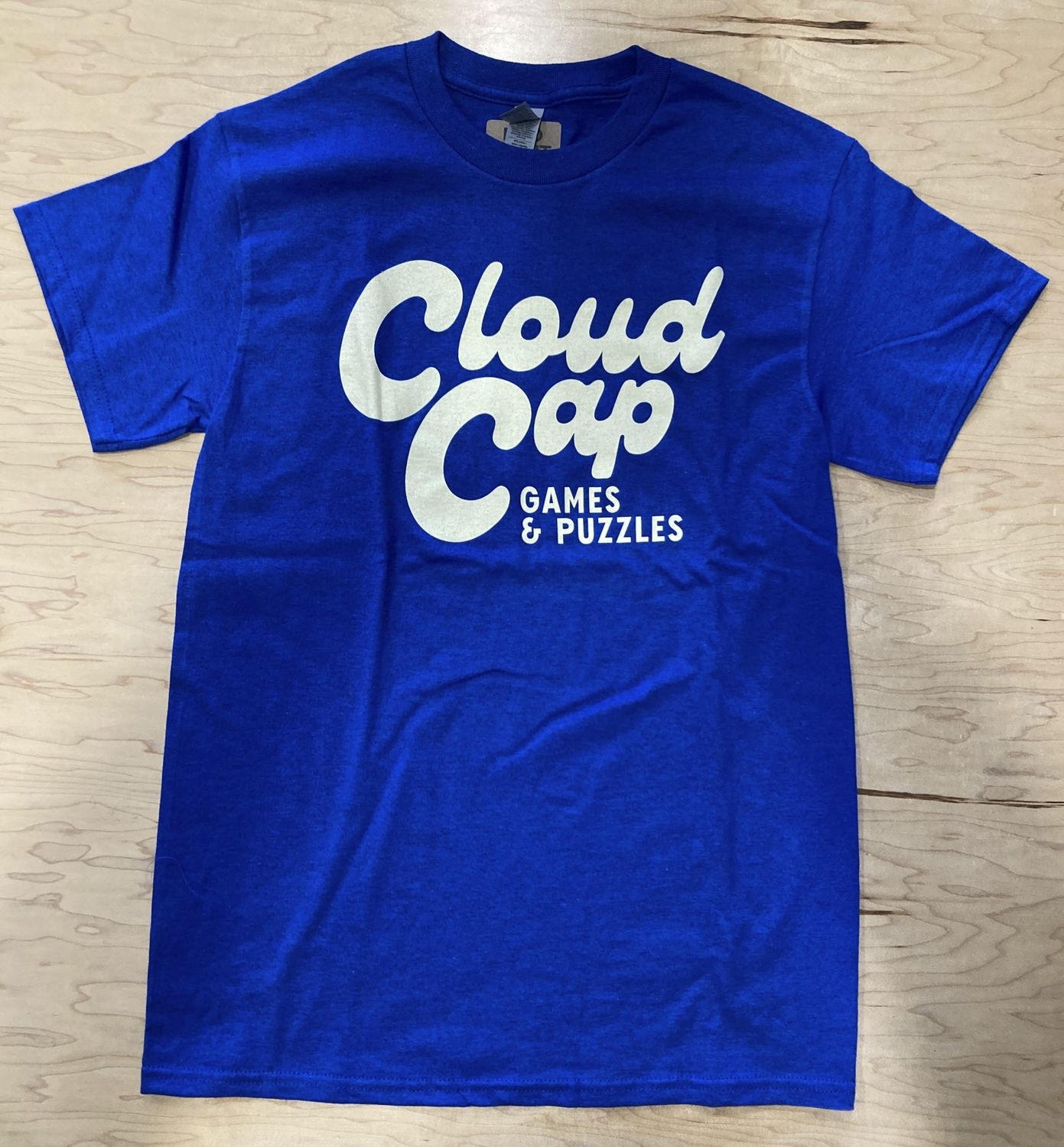 T-Shirt - Cloud Cap Logo - Blue  - M