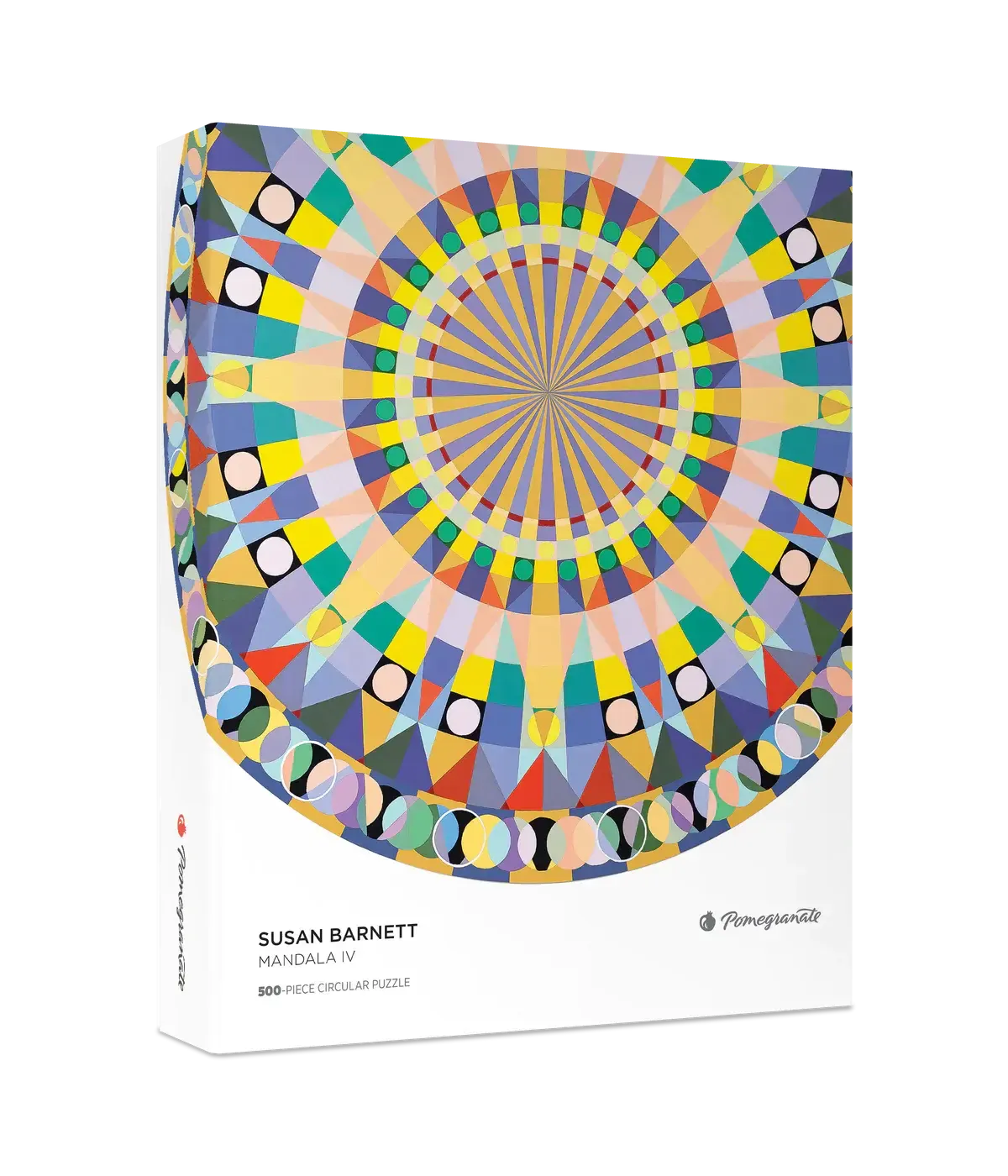 Susan Barnett: Mandala IV 500-Piece Circular Jigsaw Puzzle