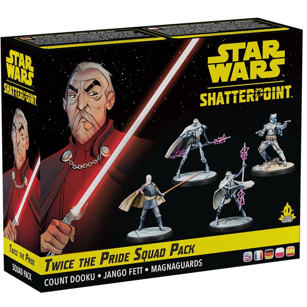 Star Wars Shatterpoint Twice the Pride Squad Pack (Count Dooku, Jango Fett, Magnaguards)