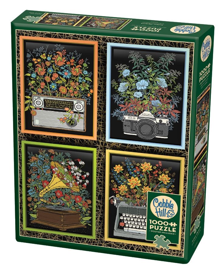 Floral Objects 1000pc Cobble Hill Jigsaw Puzzle