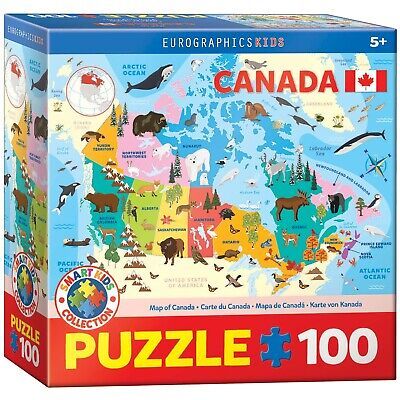 Illustrated Map of Canada 100pc Eurographics Jigsaw Puzzle