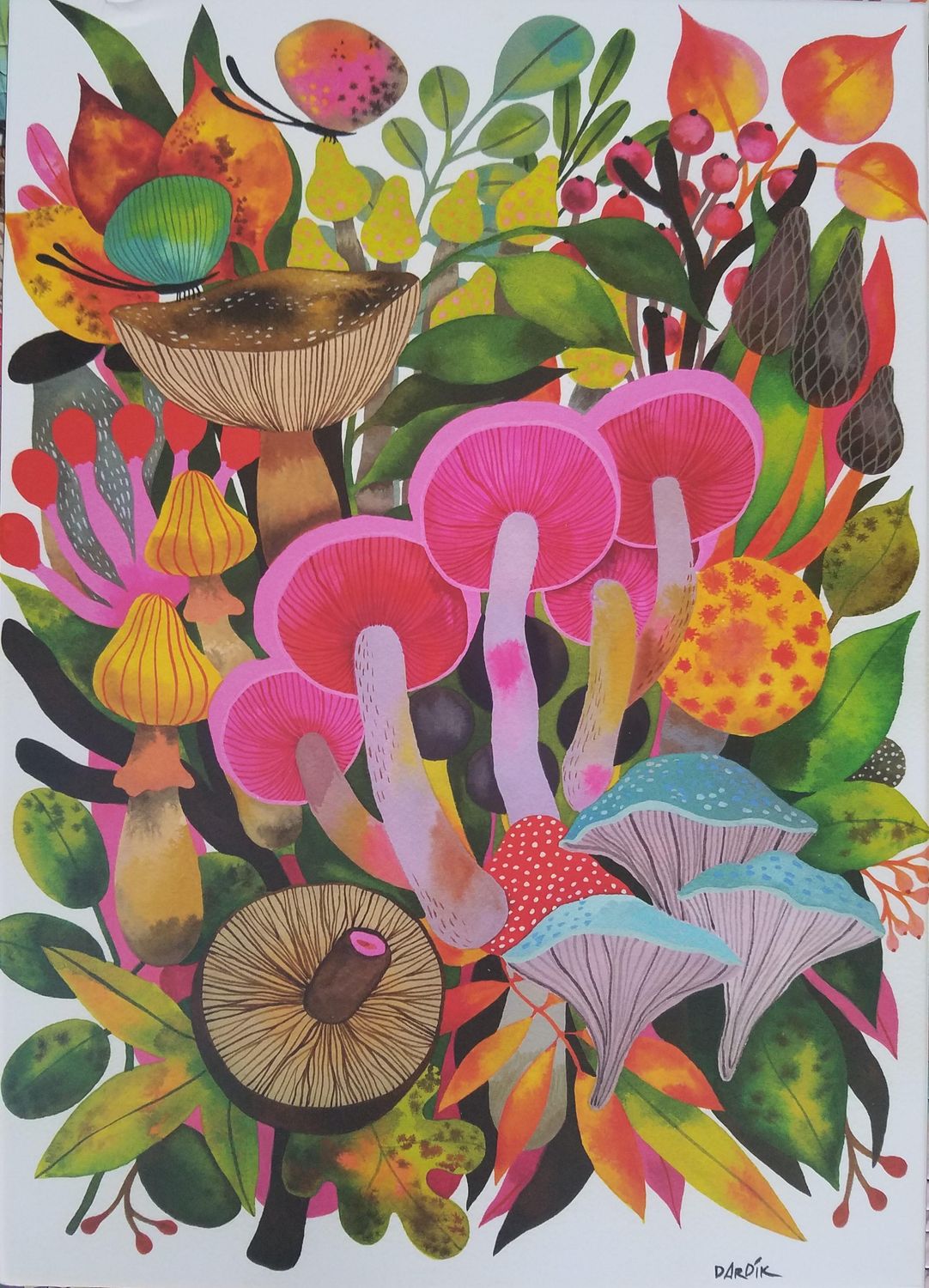 Mushroom Toomuchery 500pc Fred Jigsaw Puzzle
