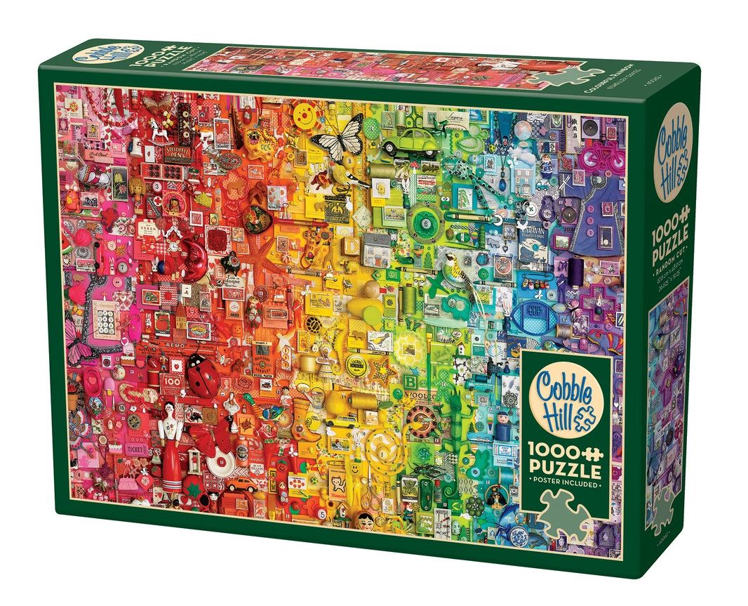 Colourful Rainbow 1000pc Cobble Hill Jigsaw Puzzle