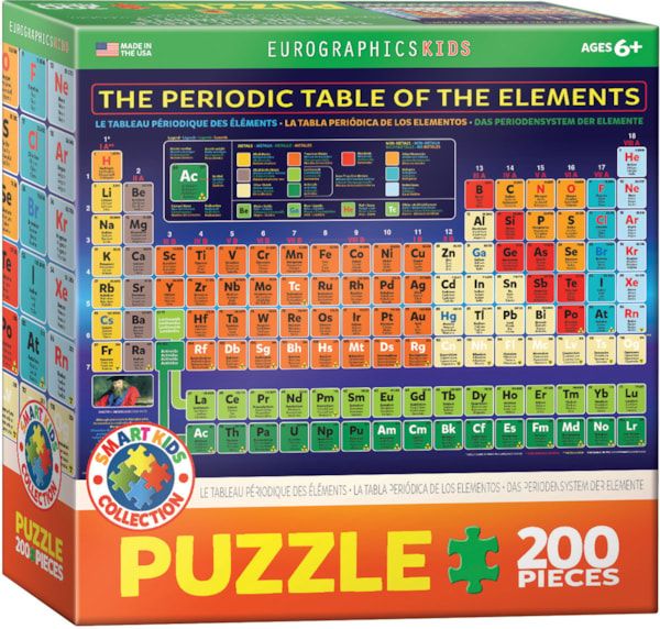 The Periodic Table of the Elements 200pc Eurographics Jigsaw Puzzle