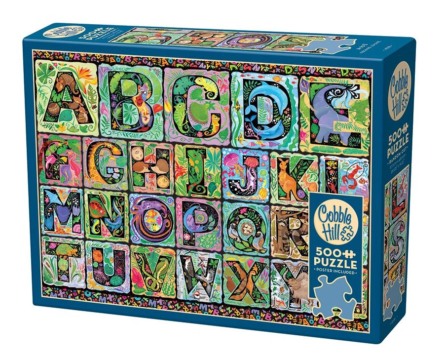A To Z 500pc Cobble Hill Jigsaw Puzzle