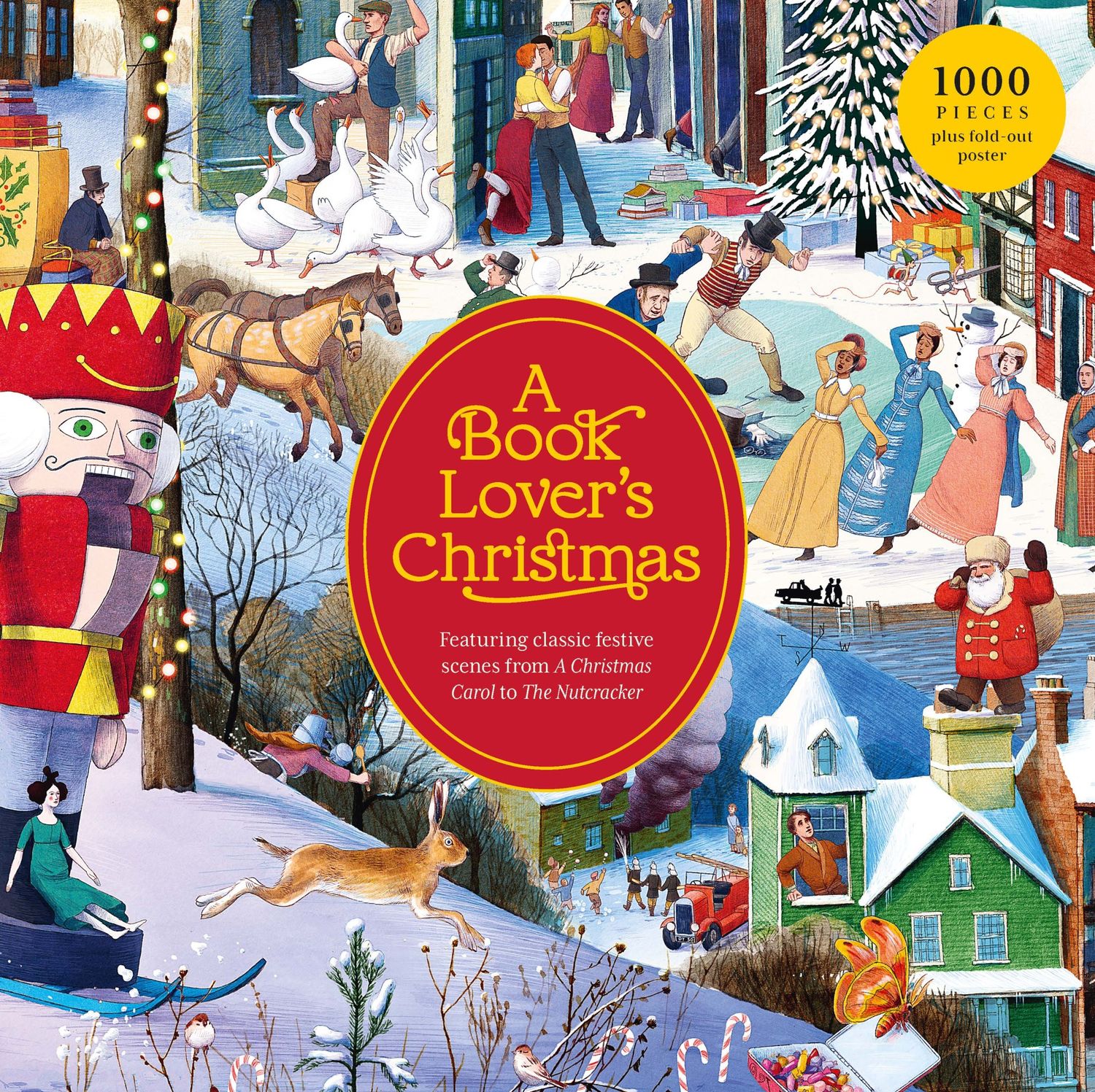 A Book Lover&#39;s Christmas 1000pc Jigsaw Puzzle