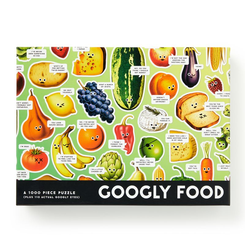 Googly Food 1000pc Puzzle (Brass Monkey)